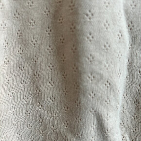 Petite Plume Pima Cotton Pointelle LS top - Picture 4 of 7